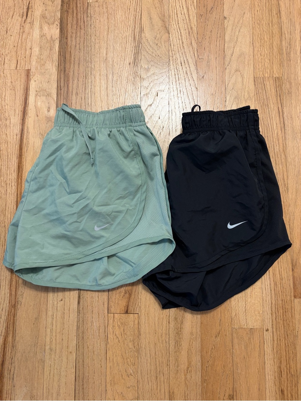 Nike Women’s Athletic Shorts — Black & Mint Green